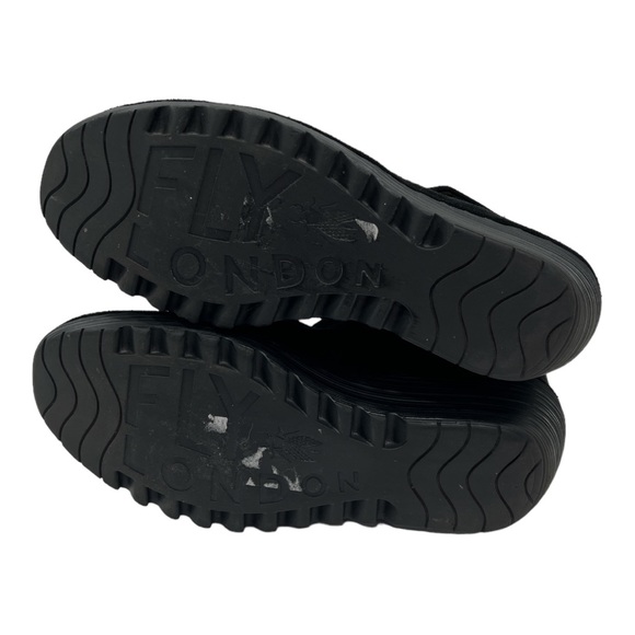 FLY London Women's Yegi689fly Ankle Bootie Black Suede size 41 - Picture 13 of 13